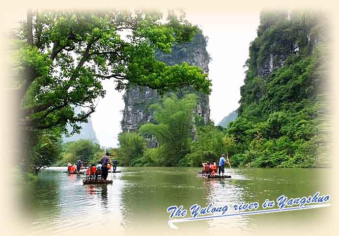 The Yulong river in Yangshuo